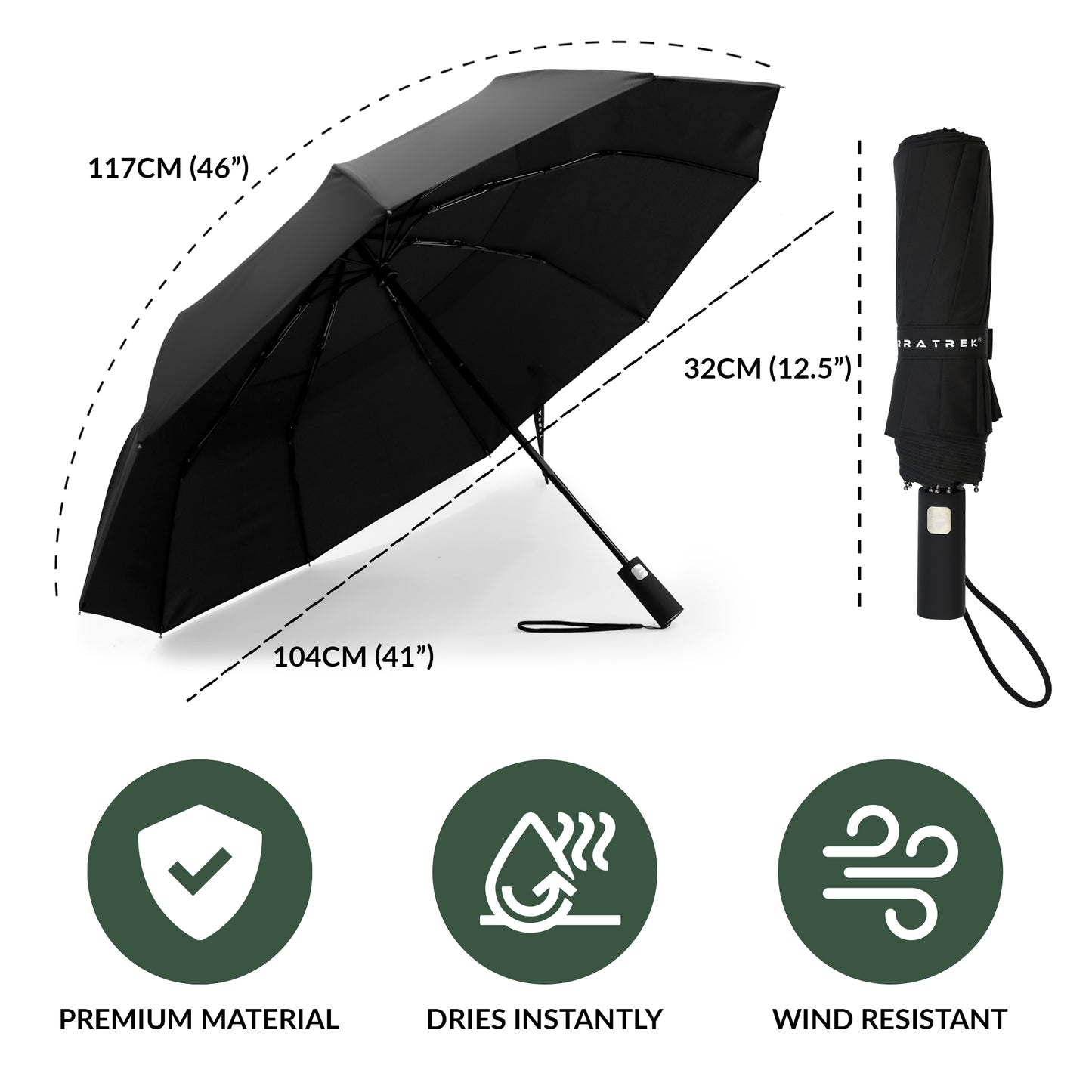 Classic Umbrella Midnight Black