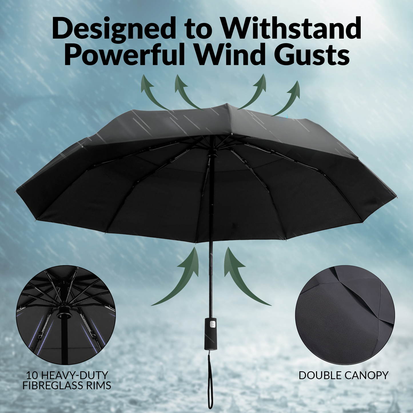 Classic Umbrella Midnight Black